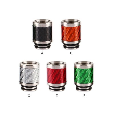 Drip Tip Stainless Steel Carbon Fiber 810 0306